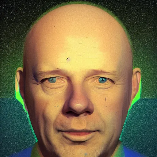 Prompt: beeple portrait made by beeple