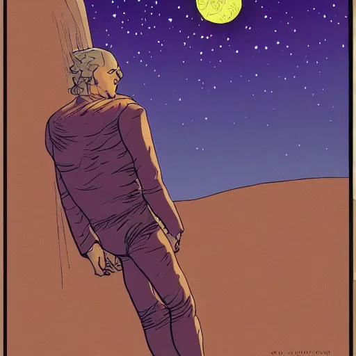 Image similar to matt smith retro minimalist portrait moebius starwatcher comic by jean giraud, 8 k