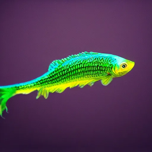 Image similar to a beautiful richly colored beta fish on a black background.