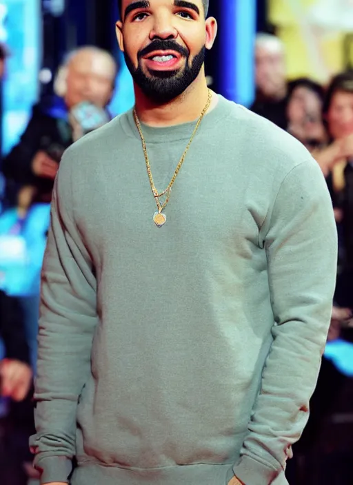 Prompt: Drake reacts to the cameraman calling him bbycakes, iPhone picture