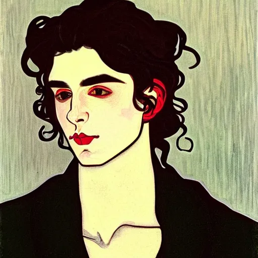 Prompt: painting of young cute handsome beautiful dark medium wavy hair man in his 2 0 s named shadow taehyung at the halloween pumpkin party, straight nose, depressed, melancholy, autumn, tokyo, elegant, clear, painting, stylized, delicate, soft facial features, delicate facial features, soft art, art by alphonse mucha, vincent van gogh, egon schiele