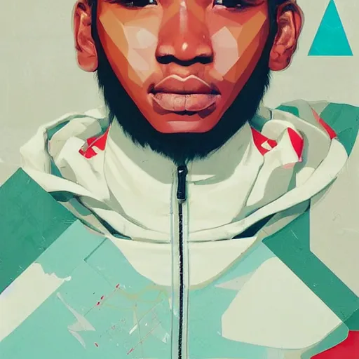 Prompt: Supreme x Adidas Profile Picture by Sachin Teng, asymmetrical, Organic Painting , Matte Painting, geometric shapes, hard edges, graffiti, street art,:2 by Sachin Teng:4