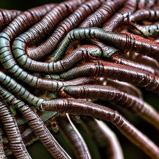 Image similar to centipede with human feet, macro, nature