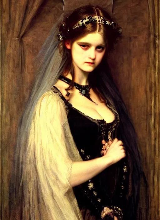 Image similar to ( ( gothic # ) ) princess portrait. by william henry hunt * *, highly detailded