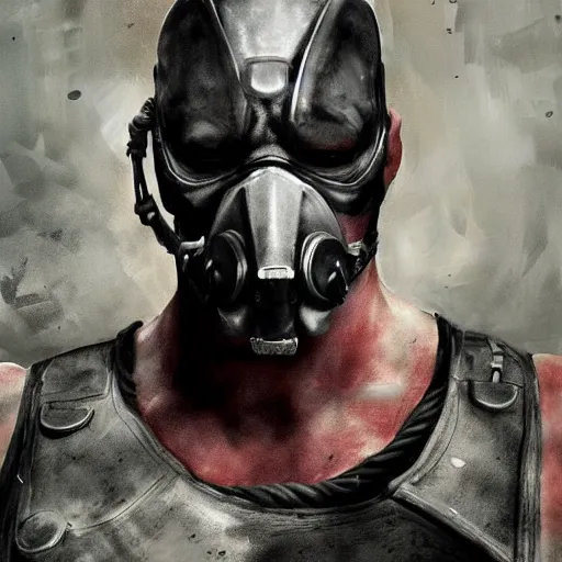 Prompt: bane, artstation hall of fame gallery, editors choice, #1 digital painting of all time, most beautiful image ever created, emotionally evocative, greatest art ever made, lifetime achievement magnum opus masterpiece, the most amazing breathtaking image with the deepest message ever painted, a thing of beauty beyond imagination or words