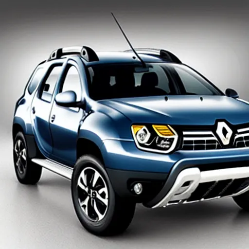 Prompt: Renault duster with tank turret