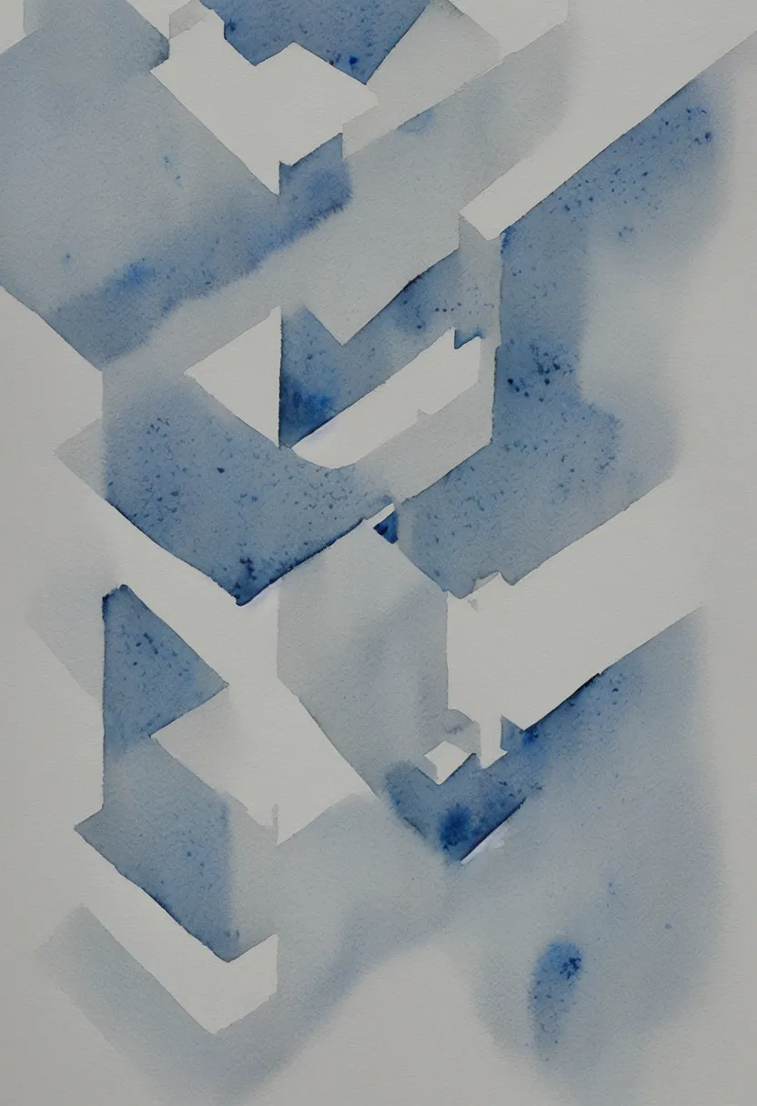 Prompt: minimalist watercolor art deco on paper, art by daniel kohn