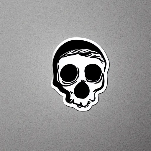 Image similar to a nice vector sticker of a funny smoking skull