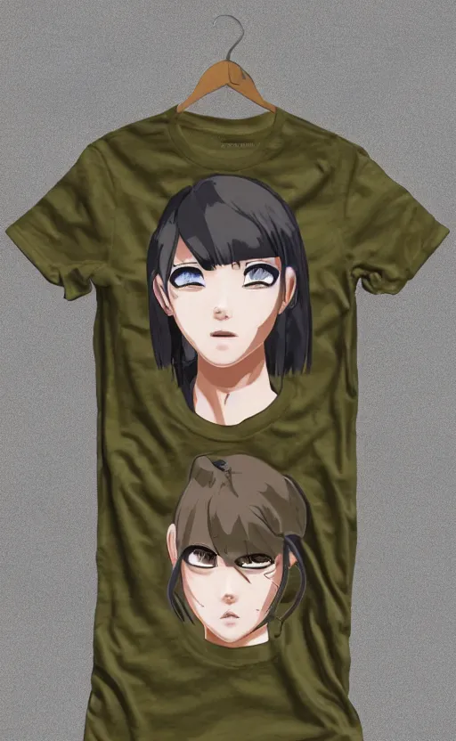 Prompt: T-shirt design, portrait of soldier girl, 2022 anime style, clean logo, graphic templates, flight squadron insignia, vintage saturation, soldier clothing, realistic military gear, inspired by shirt designer, made in blender, round background, vector line art, by ilya kuvshinov, trending on teemill, symbology, realistic human anatomy, high resolution, matte, empty hands, realistic military carrier