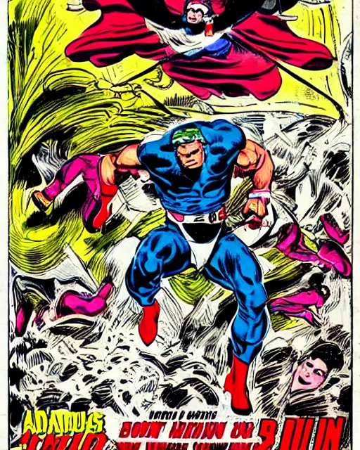 Image similar to The Spirit of the Bull Run, art by Jack Kirby