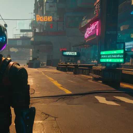 Image similar to pepe frog makes appearance in Cyberpunk 2077. CP2077. 3840 x 2160