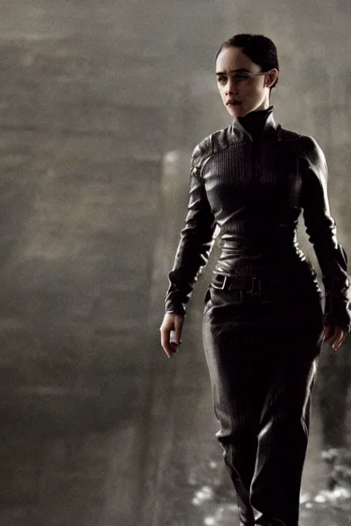 Prompt: Emilia Clarke in the Matrix