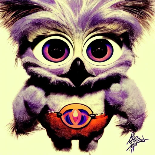 Prompt: Alluring furby portrait by James Jean and Zack Snyder