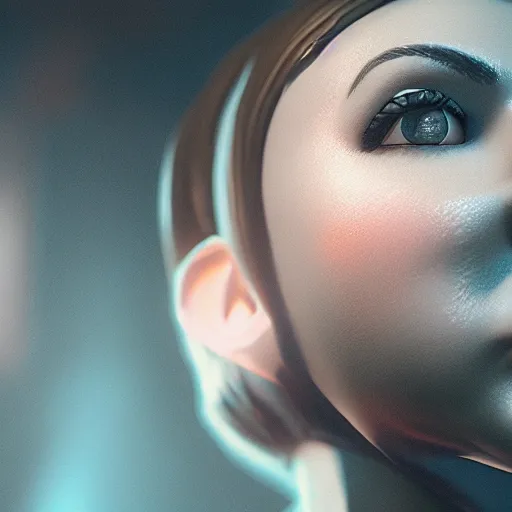 Image similar to elizabeth'bioshock'portrait, octane render, cinematic scene