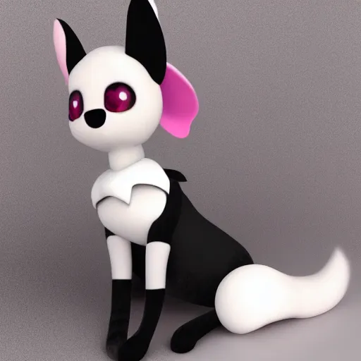 Prompt: cute fumo plush doge girl, floppy ears, gothic maiden, furry anime, vray, smile, sleeping