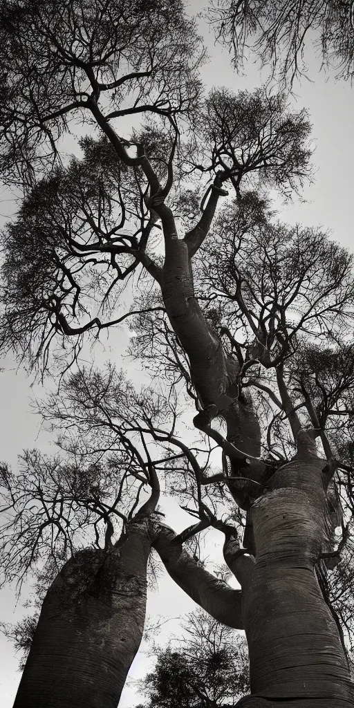 Image similar to peter de jong attractors morphing into a baobab tree, vhs footage