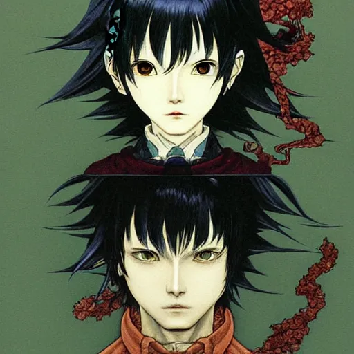 Prompt: prompt : portrait of final fantasy character painted in miyazaki color style drawn by katsuhiro otomo and takato yamamoto, inspired by fables, china doll face, smooth face feature, intricate oil painting, high detail, sharp high detail, manga and anime 2 0 0 0