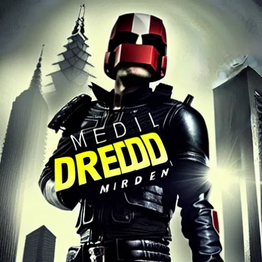 Prompt: Dredd starring Michael Jackson,