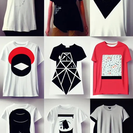 Image similar to simplified shapes, graphic tees, digital art