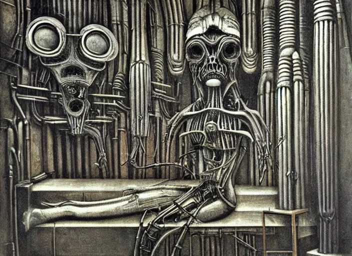 Image similar to a room by h. r. giger