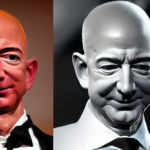 Image similar to jeff bezos as an angry roman god