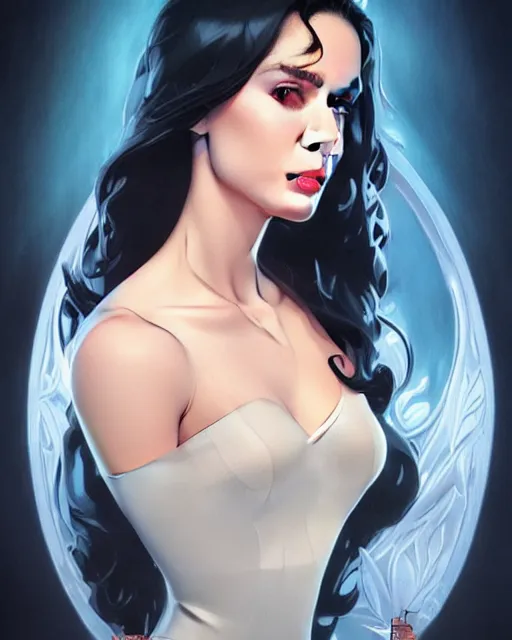 Image similar to a pin up and beautiful fashion charming dreamlke jennifer connelly, symmetrical face symmetrical eyes, character art, art by artgerm lau and wlop and and ilya kuvshinov and john singer sargent, joshua middleton comic art, frostbite 3 engine