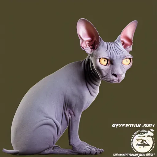 Prompt: sphynx cat alien