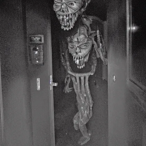 Image similar to photo of nightmare fuel walking through your door at night