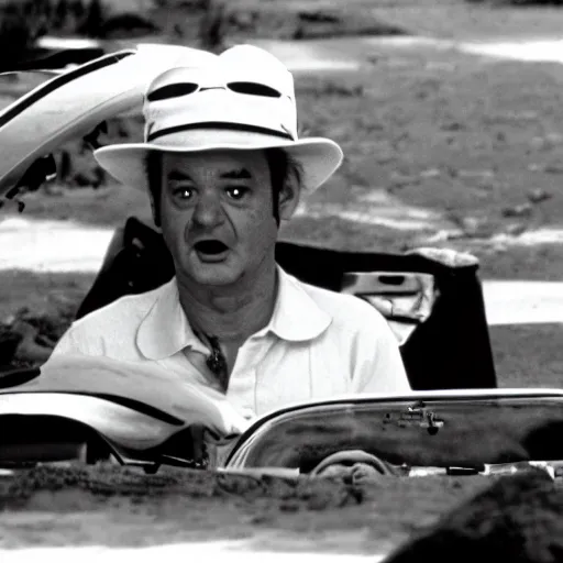 Image similar to bill murray in fear and loathing