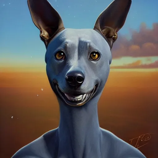 Prompt: lofi aviation greyhound portrait, Pixar style, by Tristan Eaton Stanley Artgerm and Tom Bagshaw.