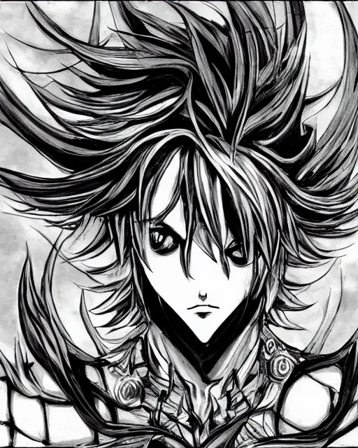 Prompt: Mind Flayers wind-like hair posing on a boat, black and white, highly detailed face, close-up, fantasy art, male art, in the style of masami kurumada, illustration, epic, fantasy, intricate, hyper detailed, artstation, concept art, smooth, sharp focus, ray tracing
