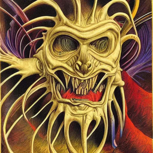 Prompt: a anatomic detalied paper of a monster as 9 0 s masterpiece artwork, art