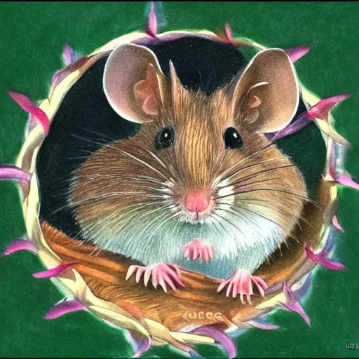 Prompt: field mouse, by cecily mary barker