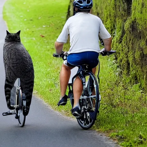 Image similar to cat cycling