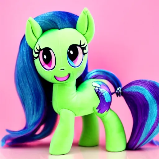 Image similar to a c'thulhu my little pony doll, product shot