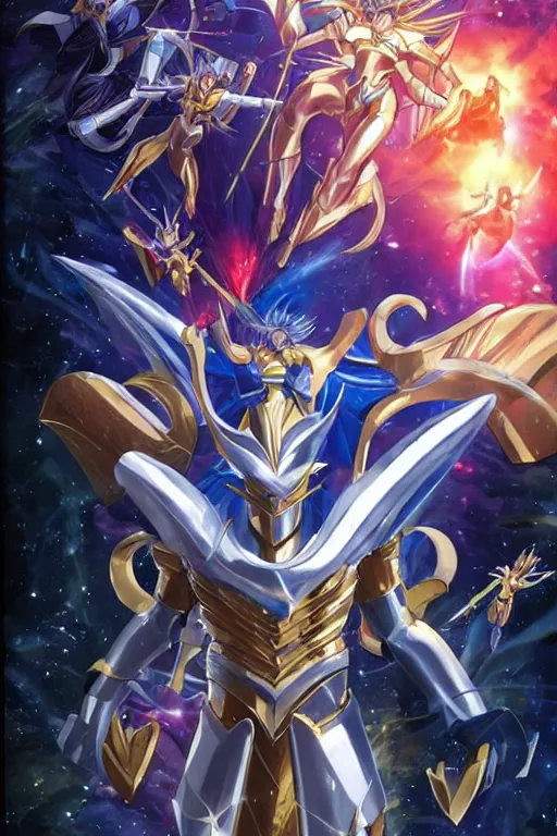 Image similar to 2 0 2 2 knights of the zodiac saint seiya battle for sanctuary hero suit armor comics mask minimalist verytoon nautiljon animes toei animation namco bandai, art by artgerm and greg rutkowski and magali villeneuve