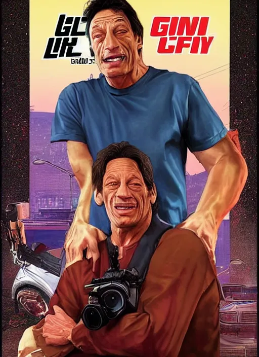 Image similar to jim varney as gta 5 cover art