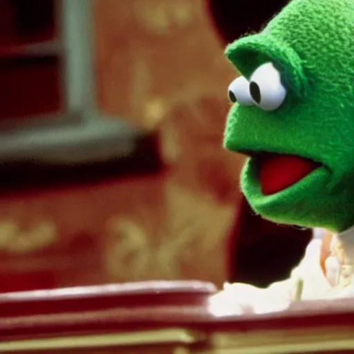 Image similar to Kermit the Frog, from Amelie (2001)