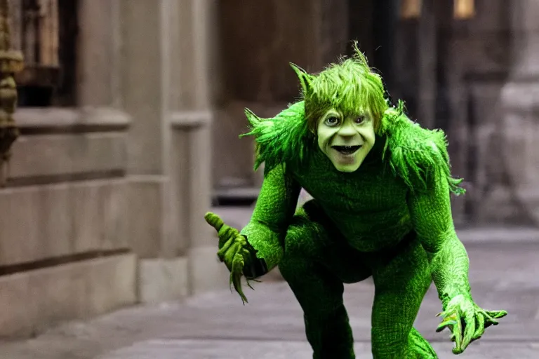 Image similar to Rupert Grint as The Green Goblin