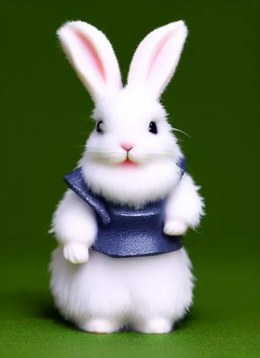 Image similar to 80mm resin detailed miniature of fluffy rabbit, Product Introduction Photos, 4K, Full body, simple background