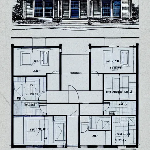 Image similar to a house blueprint