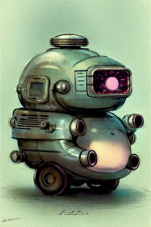 Image similar to ( ( ( ( ( 1 9 5 0 s retro future android robot fat robot hamster wagon. muted colors., ) ) ) ) ) by jean - baptiste monge,!!!!!!!!!!!!!!!!!!!!!!!!!
