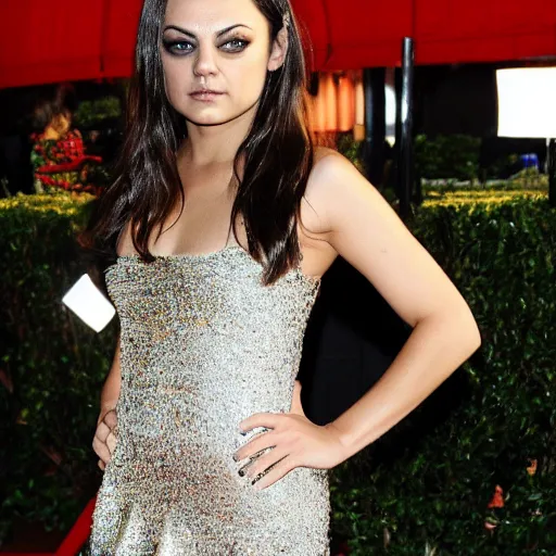 Image similar to goddess Mila Kunis wearing pool of honey, hyper realistic award winning photography