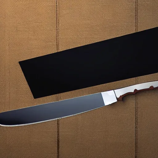 Image similar to very long knife inserted into a flat screen tv, photorealistic