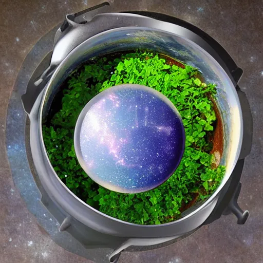 Image similar to universe in a pot, universe