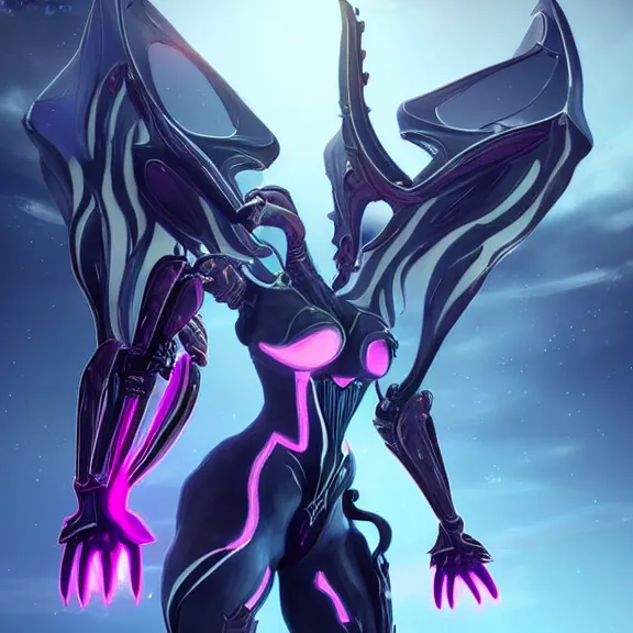 Image similar to highly detailed giantess shot exquisite warframe fanart, looking up at a giant beautiful stunning saryn prime female warframe, as a stunning anthropomorphic robot female dragon, looming over you, dancing elegantly over you, your view upward between the legs, white sleek armor with glowing fuchsia accents, proportionally accurate, anatomically correct, sharp robot dragon paws, two arms, two legs, camera close to the legs and feet, giantess shot, upward shot, ground view shot, paw shot, leg and thigh shot, elegant front shot, epic low shot, high quality, captura, realistic, sci fi, professional digital art, high end digital art, furry art, macro art, giantess art, anthro art, DeviantArt, artstation, Furaffinity, 3D realism, 8k HD octane render, epic lighting, depth of field