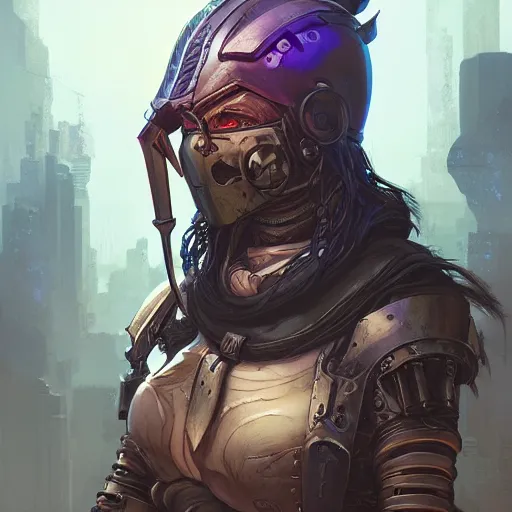 Image similar to cyberpunk viking helmet mask warrior goddess robot ninja fantasy, art gta 5 cover, official fanart behance hd artstation by jesper ejsing, by rhads, makoto shinkai and lois van baarle, ilya kuvshinov, ossdraws