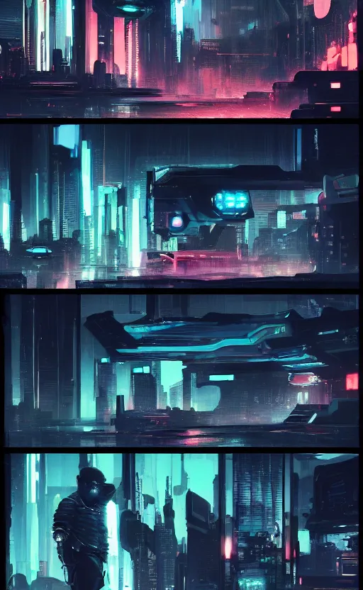 Make a futuristic cyberpunk city art sci fi background art by