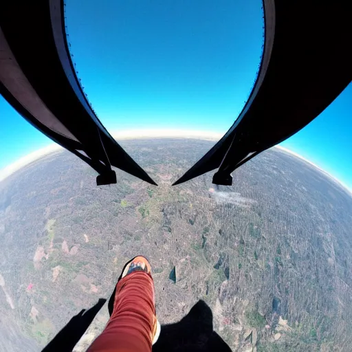 Prompt: first person pov of a giant looking down the earth