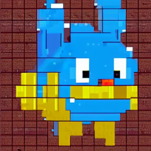 Image similar to Mudkip gen 1 sprite, pixel art